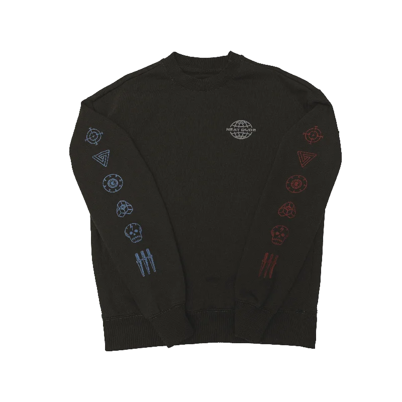 Glyph Crewneck - Dark Mode Practical Men's Multi