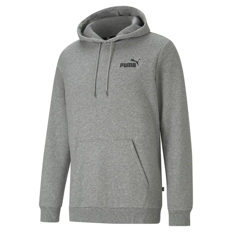 PUMA Men's Essentials Small Logo Hoodie Relaxed Men's Beach