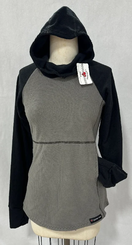 Men's Hoodie - Gray w/ Black sleeves & hood Relaxed Men's Australian 