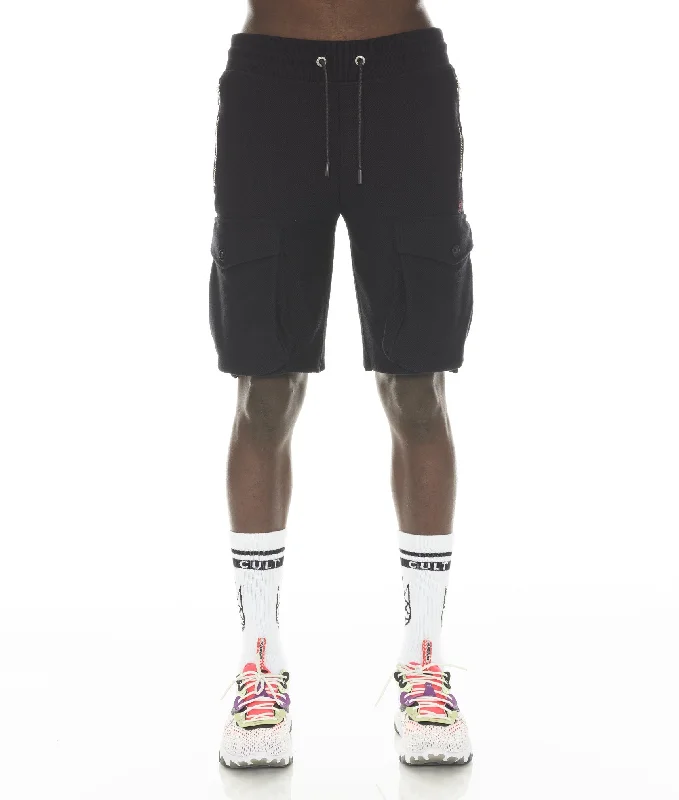 CARGO SWEATSHORT IN BLACK Sporty Men's Tennis