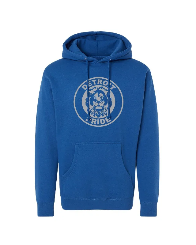 Ink Detroit - Pride Blue Hoodie Sleek Men's Contemporary 