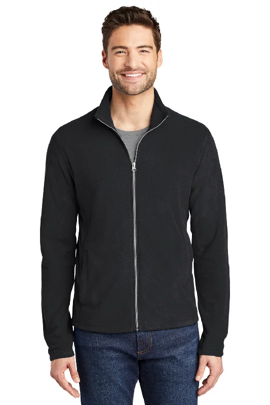 Port Authority Mens Microfleece Pill Resistant Full Zip Jacket - Black Stylish Men's Tropical 