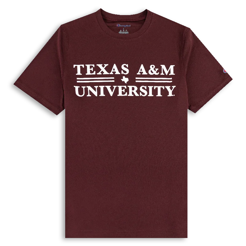 Texas A&M University Champion Athletic Tee Sophisticated Men's French