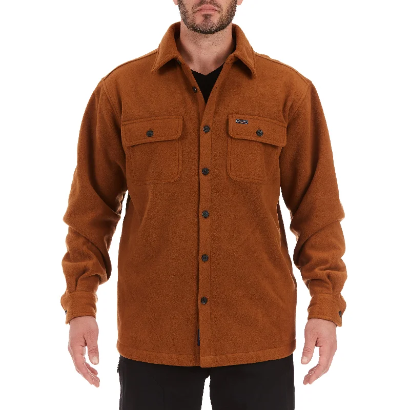 SHERPA-LINED FLEECE SHIRT JACKET Modern Men's Tech