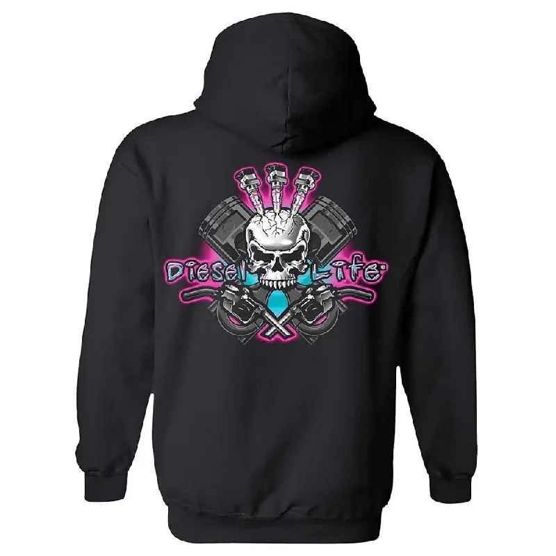 Women's Injector Skull Hoodie Modern Men's 