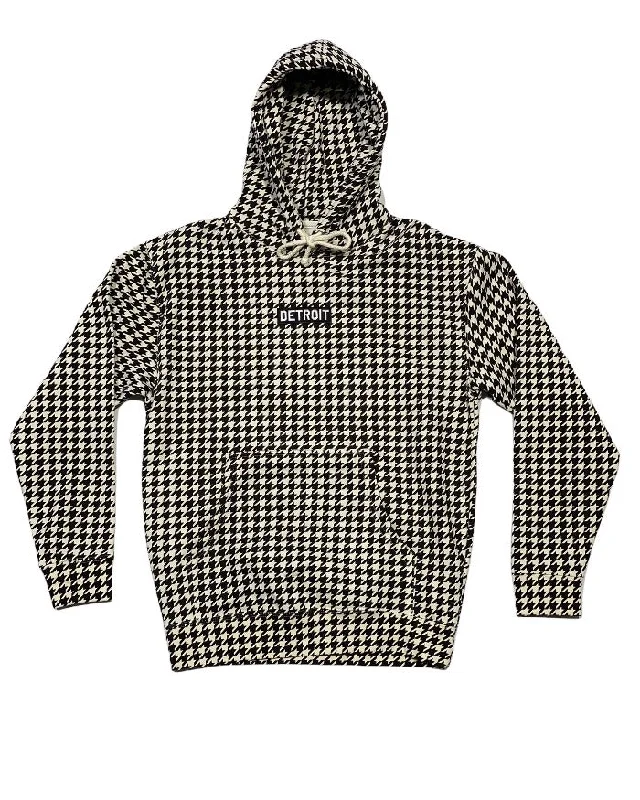 Ink Detroit Premium Heavyweight Hoodie - Houndstooth Practical Men's Quick