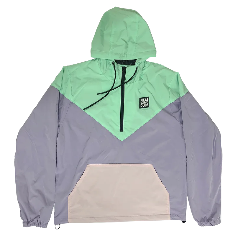 Lavender Mint Windbreaker British Gentleman Style