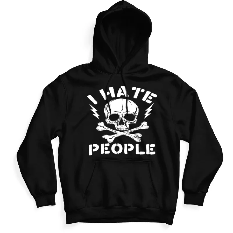 I Hate People Hoodie Cozy Men's Sherpa