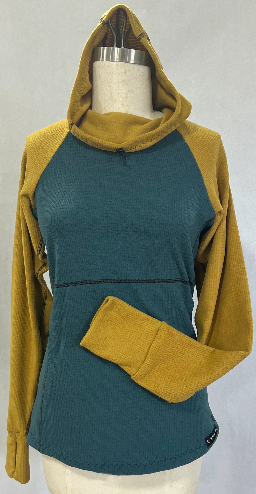 Men's Hoodie - Moroccan w/ Mustard sleeves & hood Elegant Men's Cashmere