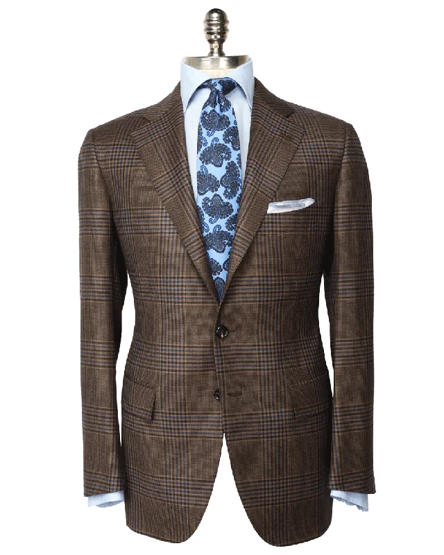 Brown and Blue Plaid Sportcoat Cool Men's Distressed