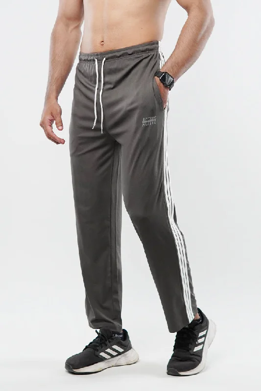 Striped Trousers - Grey Streetwear Style