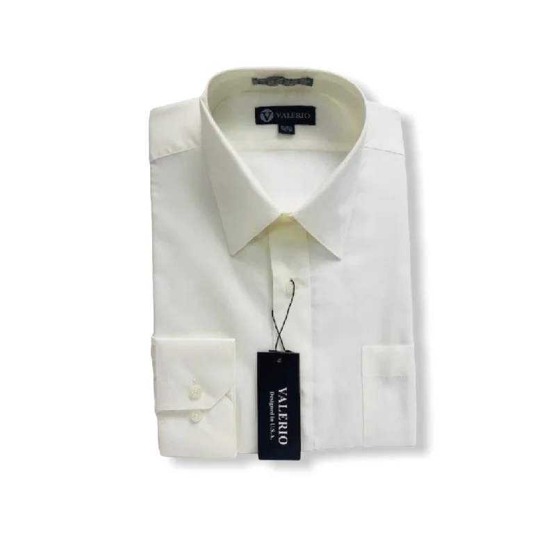 Valerio Ivory Dress Shirt (NEW) Confident Men's Power