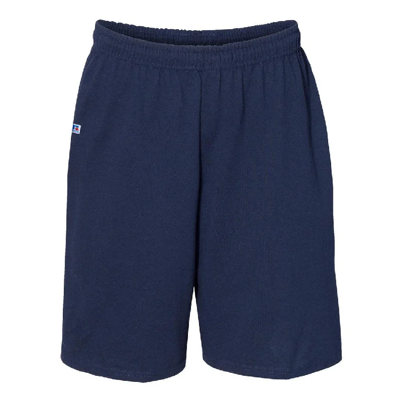 Russell Athletic Essential Jersey Cotton Shorts with Pockets Elegant Men's Cashmere