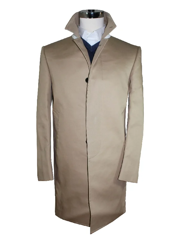 Thom Browne Overcoat Khaki MacKintosh Bal Collar EU 52 - US 42 SALE Tough Men's Tactical