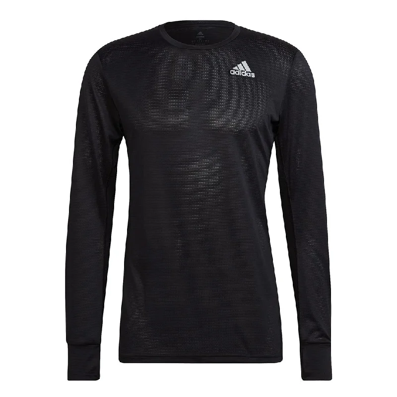 adidas - Men's Own The Run Long Sleeve T-Shirt (H58590) Polished Men's Satin