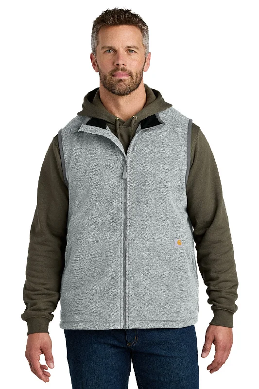 Carhartt Mens Textured Fleece Full Zip Vest - Heather Grey - New Artistic Men's Avant