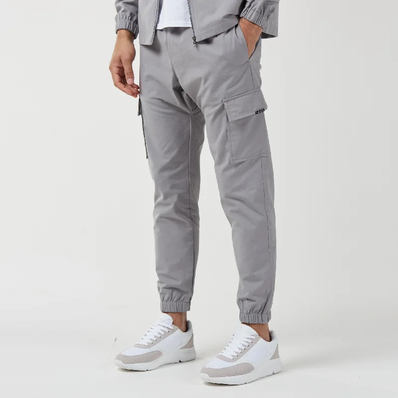 Smart Utility Cargo Pant | Ice Grey Sporty Men's Athleisure 