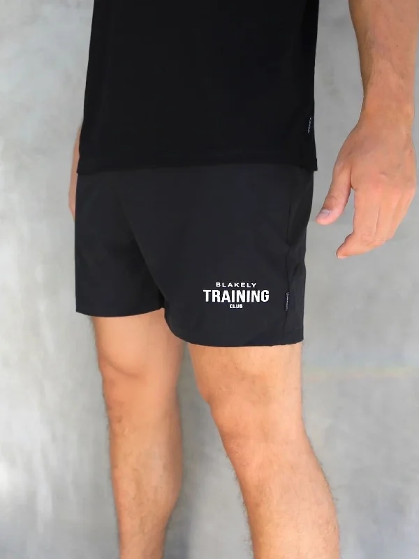 Training Sprint Shorts - Black Youthful Men's Anime