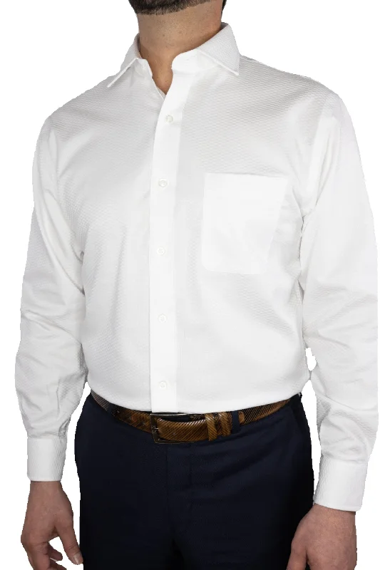 Cooper & Stewart Tailor Fit Stretch Dress Shirt Polished Men's Silk