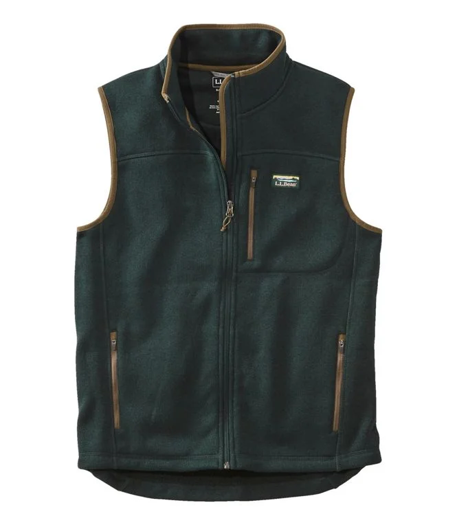 Bean's Sweater Fleece Vest Men's Regular Cozy Men's Sherpa