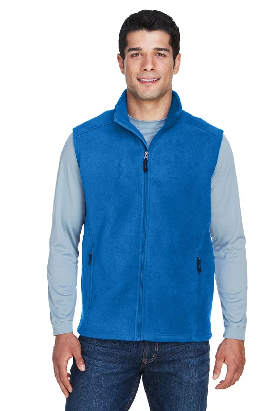 Core 365 Mens Journey Pill Resistant Fleece Full Zip Vest - True Royal Blue British Gentleman Style