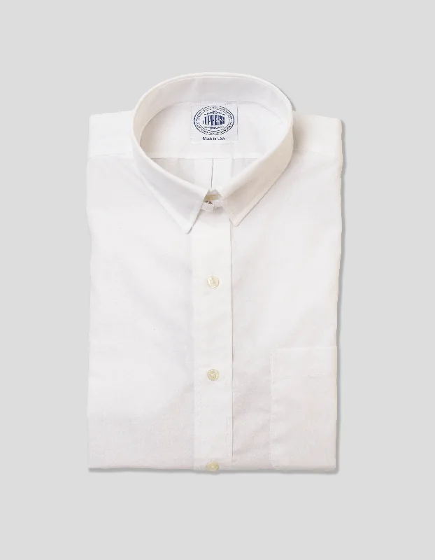 WHITE TAB COLLAR BROADCLOTH DRESS SHIRT Relaxed Men's Beach