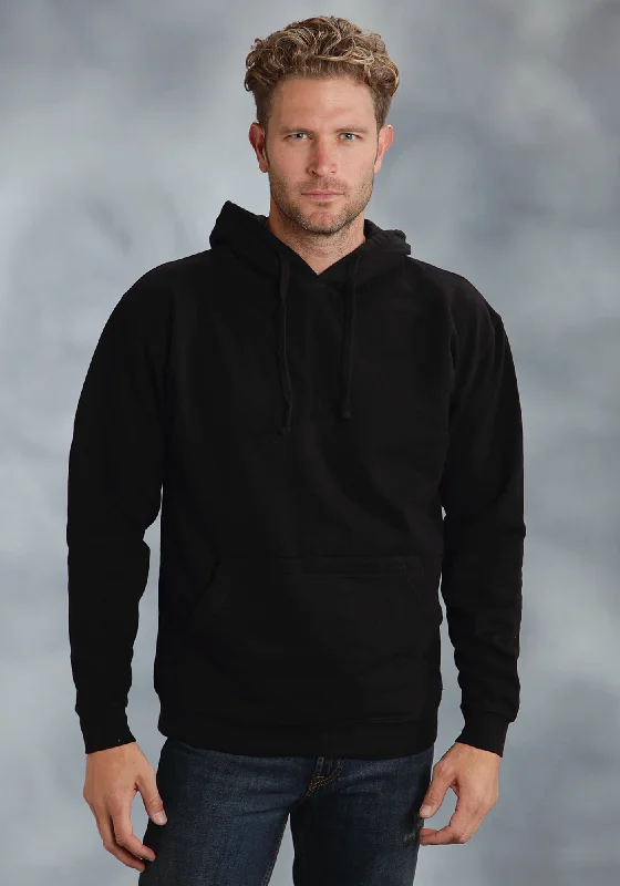 Ouray Mens Black 100% Polyester USA Hoodie Bohemian Men's Free