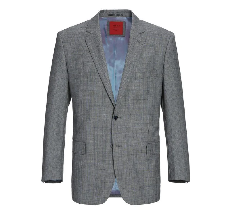 Renoir Men's Classic Fit Plaid Blazer Wool Sport Coat Elegant Men's Cashmere