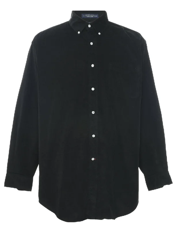 Black Corduroy Shirt - L Confident Men's High