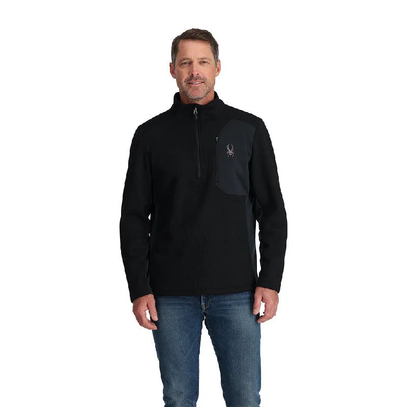 Mens Bandit Half Zip - Black Athletic Men's High