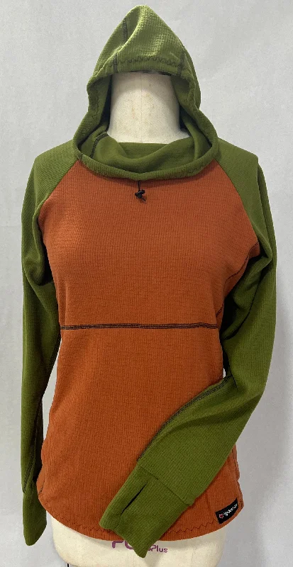 Men's Hoodie - Terracotta w/ Olive sleeves & hood Traditional Men's Country