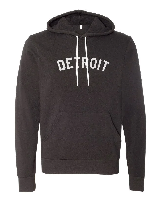 Ink Detroit Pullover Hoodie - Black Casual Men's Japanese 