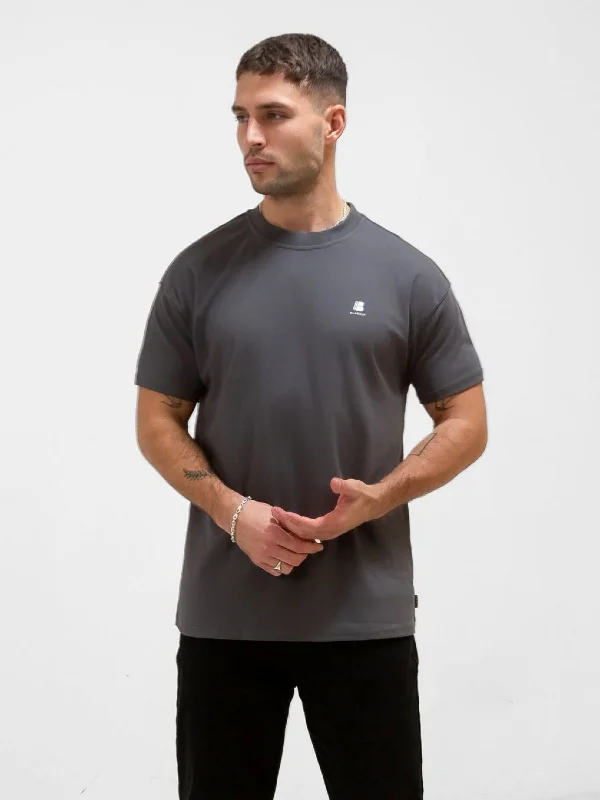 Apex Tech Relaxed T-Shirt - Charcoal Earthy Men's Sustainable 