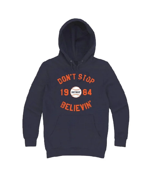 Ink Detroit Don't Stop Believing 1984 Hoodie - Navy Elegant Men's Cashmere