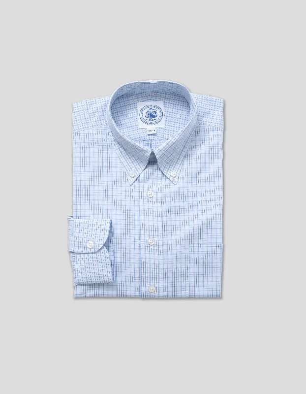 LIGHT BLUE MULTI TATTERSALL Modern Men's 