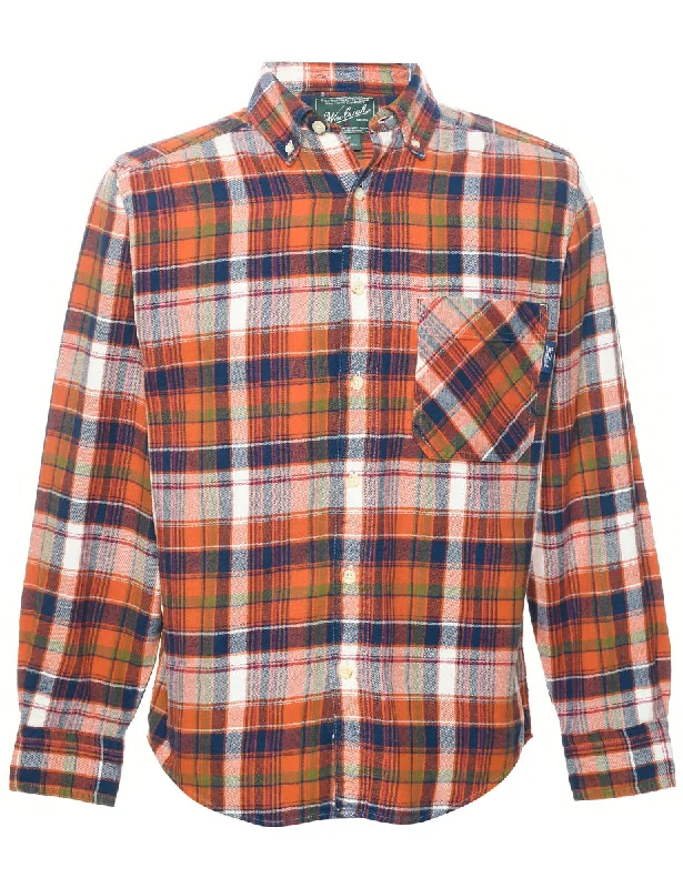 Woolrich Checked Shirt - S Sleek Men's Contemporary 