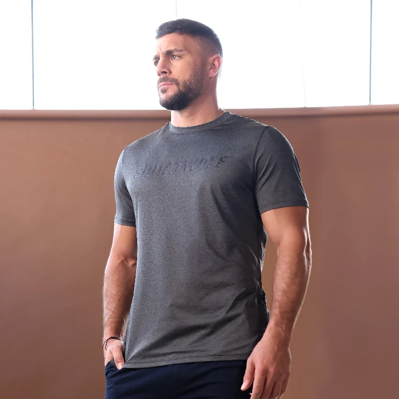 Core AeroTech Muscle Tee - Black Marl Unique Men's Patch