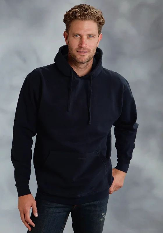 Ouray Mens Navy 100% Cotton USA Hoodie Elegant Men's Cashmere