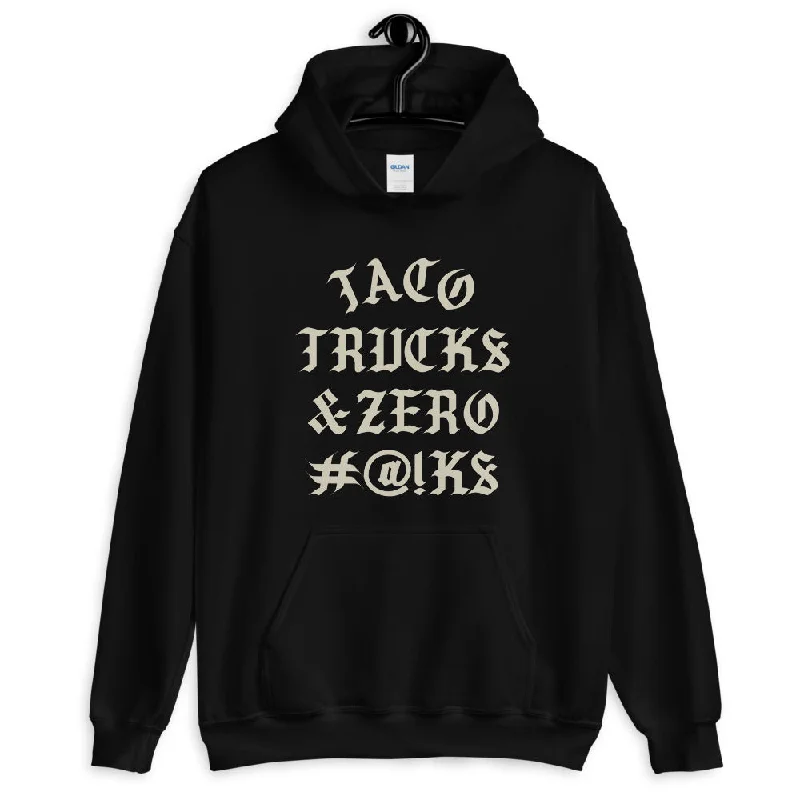 TACO TRUCKS AND ZERO #@!K% HOODIE Stylish Men's Tropical 