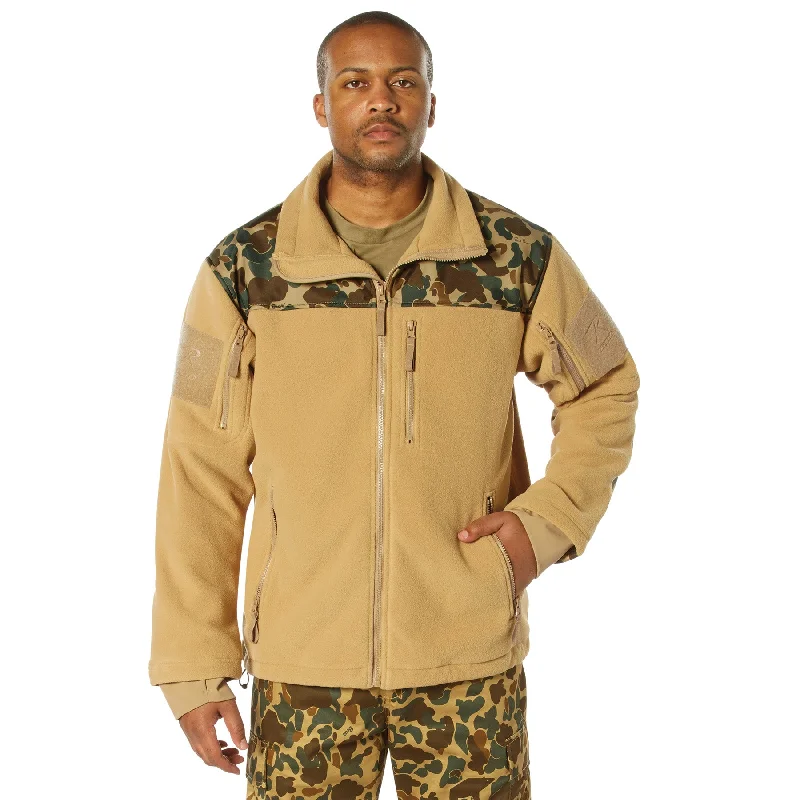 Rothco x Bear Archery Fred Bear Camo Spec Ops Tactical Fleece Jacket Sophisticated Men's French