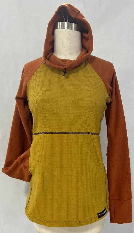 Men's Hoodie - Mustard  w/ Terracotta sleeves & hood Practical Men's Quick