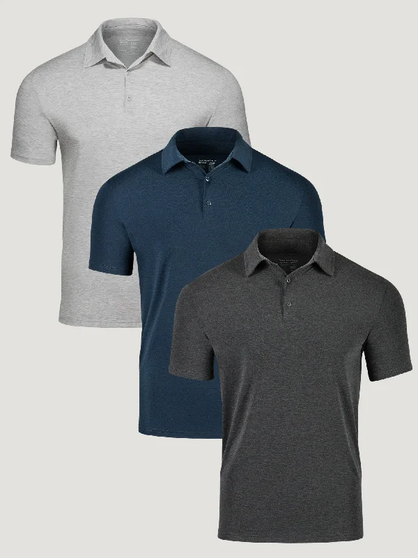 Performance Polo Active Essentials 3-Pack Sleek Men's Contemporary 