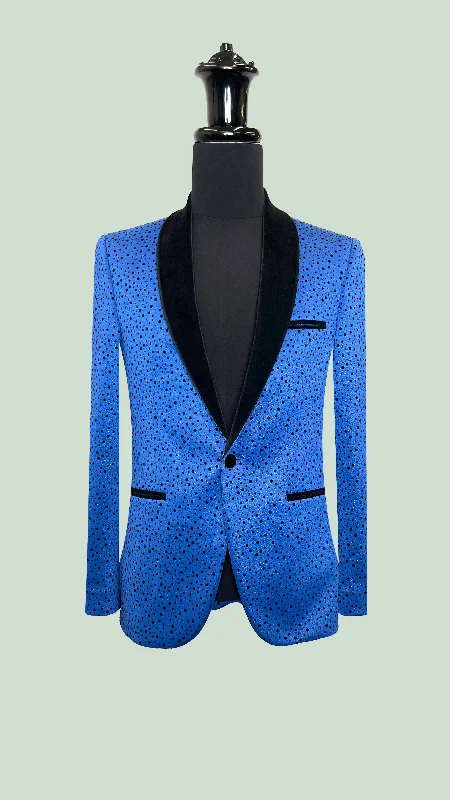 Vercini Polka-Dot Premium Blazer Confident Men's Power