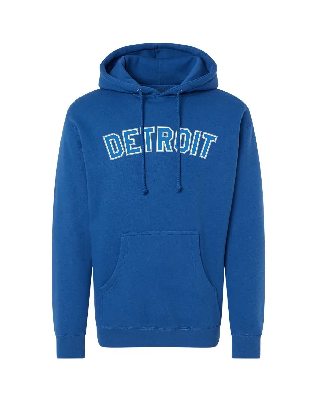 Ink Detroit -  Honolulu blue and silver print on Blue Hoodie Vacation