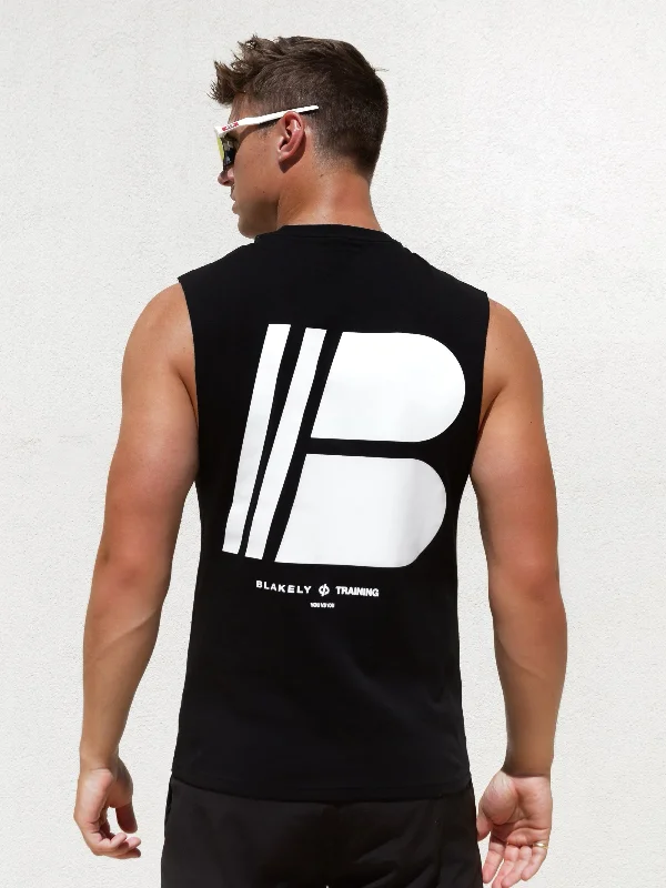 Apex Sleeveless Tee - Black Practical Men's Multi