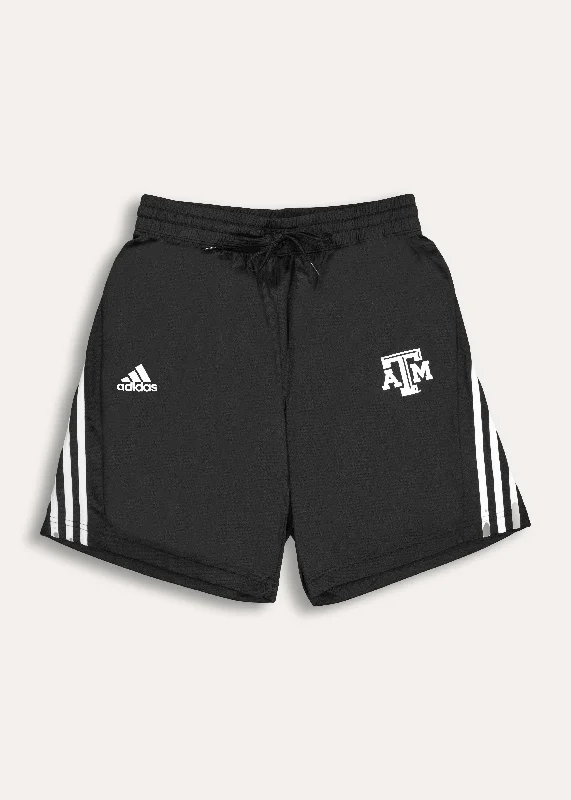 Texas A&M Adidas 3 Stripe Knit Short Unique Men's Patch