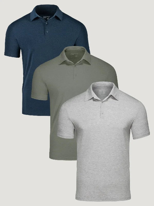 Performance Polo Motion 3-Pack Sporty Men's Athleisure 