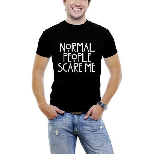 Normal People Scare Me T-Shirt Sizes S-XXL British Gentleman Style