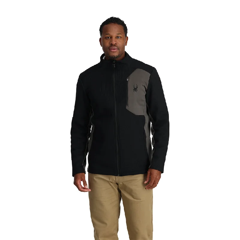 Mens Bandit Full Zip - Black Monochromatic All