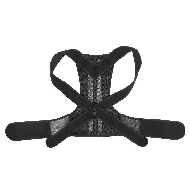 Unisex Posture Corrector Brace - Lumbar & Upper Back Support - Clavicle & Shoulder Belt (150 characters) Unique Men's Upcycled